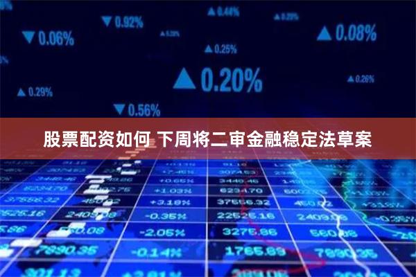 股票配资如何 下周将二审金融稳定法草案