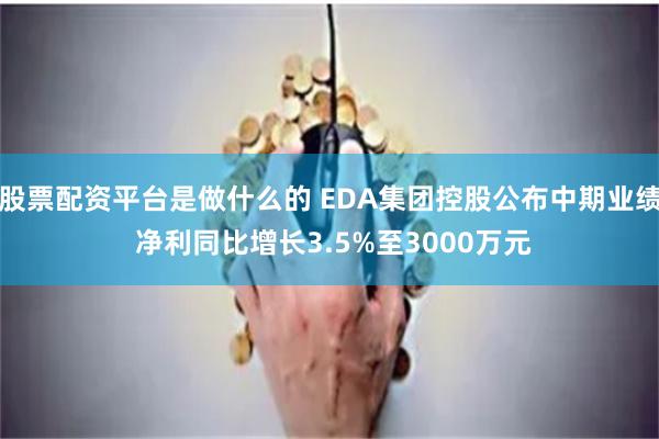 股票配资平台是做什么的 EDA集团控股公布中期业绩 净利同比增长3.5%至3000万元